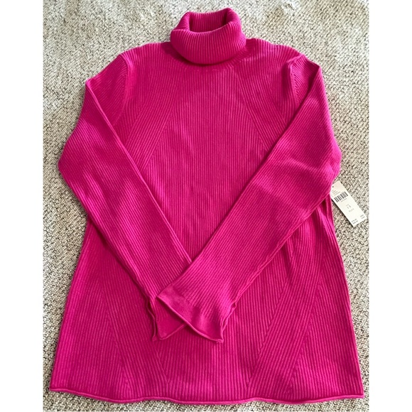 Anthropologie Maeve Parker Ribbed Turtleneck Pink NWT SZ 1X - Picture 5 of 15